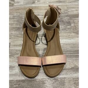 Justice Sandals Size 8 Big Girl